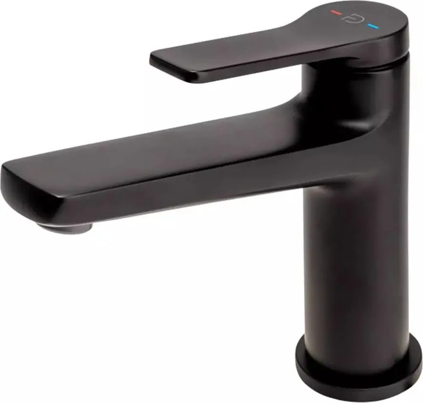 Baterie lavoar FDesign Seppia monocomanda negru mat