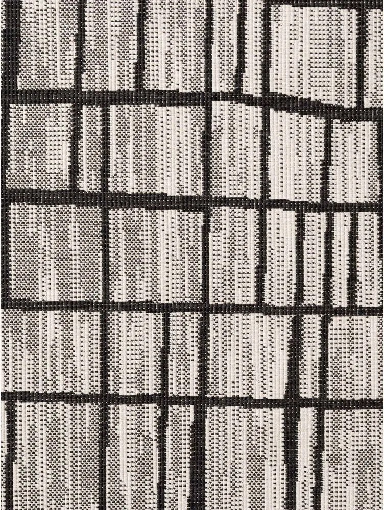 Covor pentru exterior și interior negru/crem rotund ø 160 cm Haringey Crouch – Ted Baker