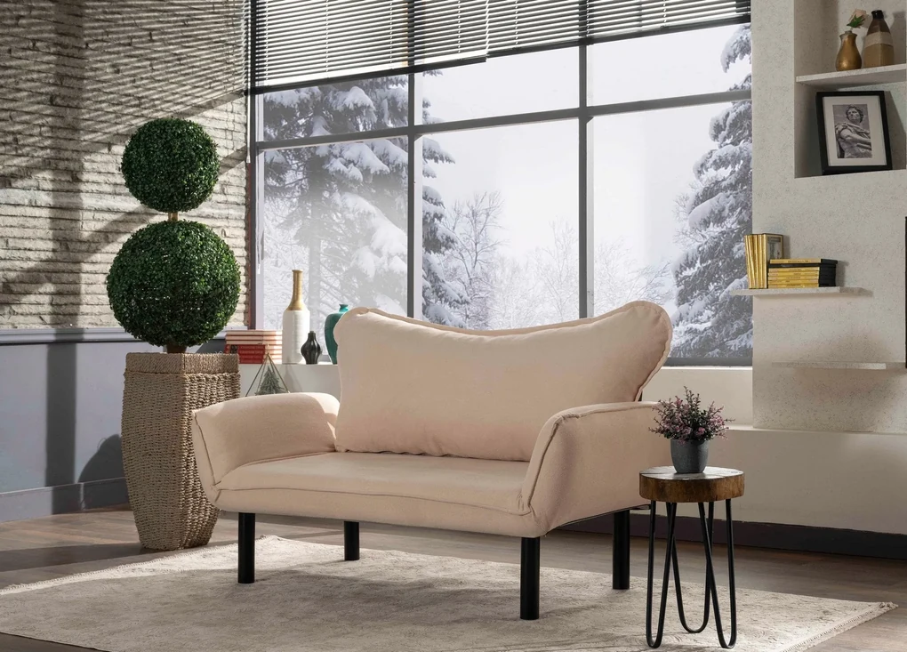 Canapea extensibila cu 2 Locuri Lisbon, 150 x 80 x 65 cm