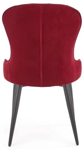 Set 4 scaune K366 velvet bordo