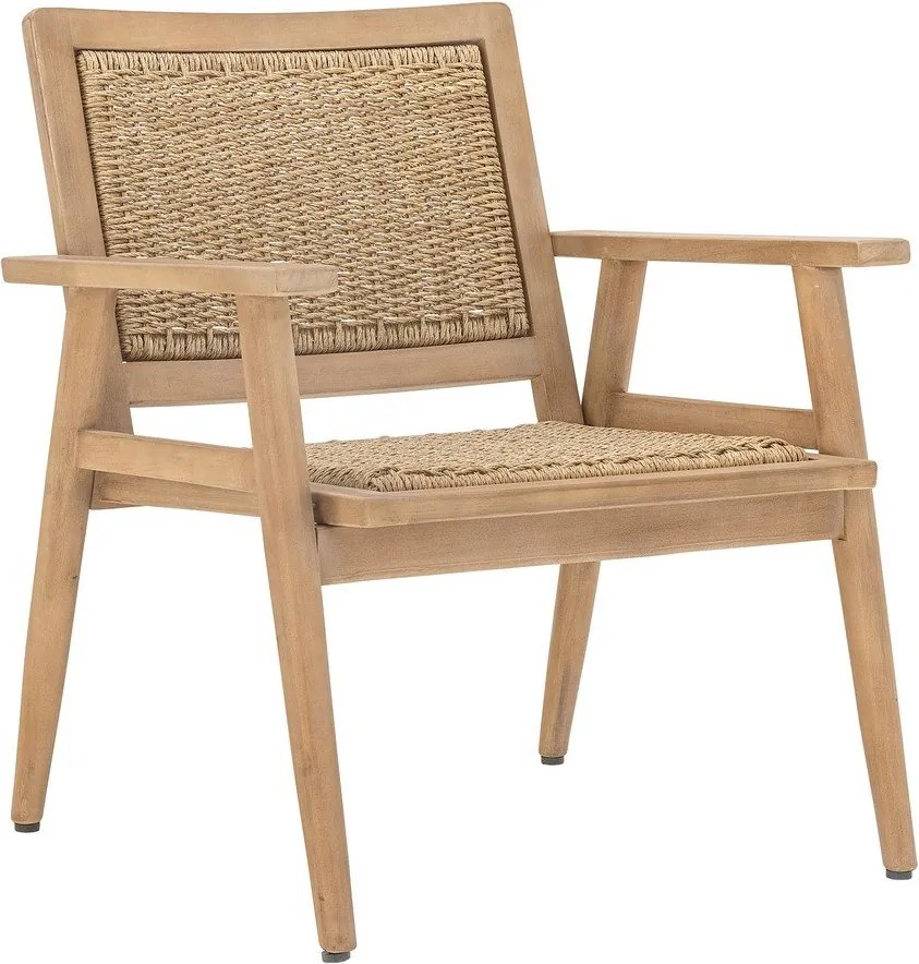 Fotoliu de grădină în culoare naturală din lemn masiv Sorrento – Bloomingville