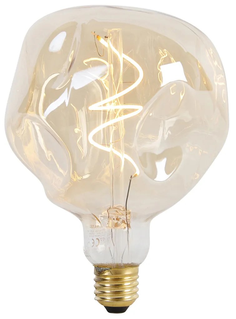 Lampă LED E27 reglabilă G125 auriu 4W 150 lm 1800K