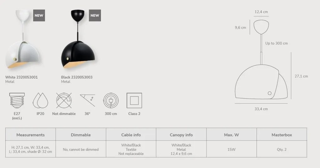 Lustra/Pendul metalic design nordic Align negru