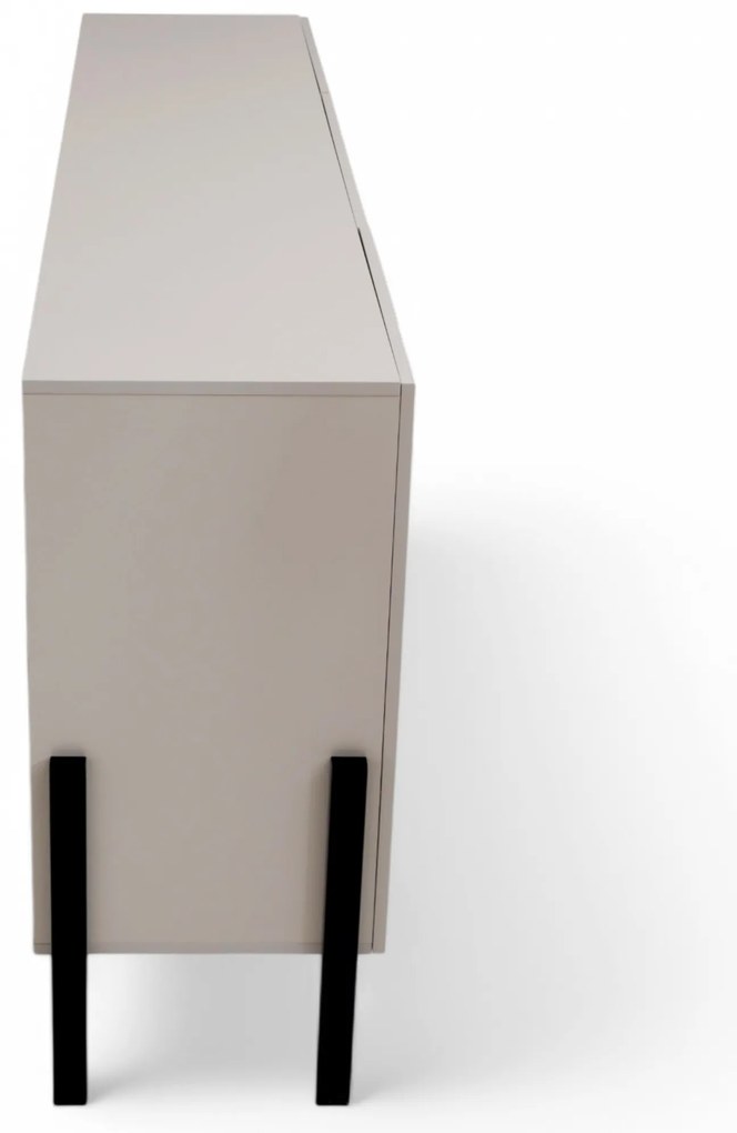 Comoda cu sertare Wezilo 184 cm - cașmir / negru Picioare