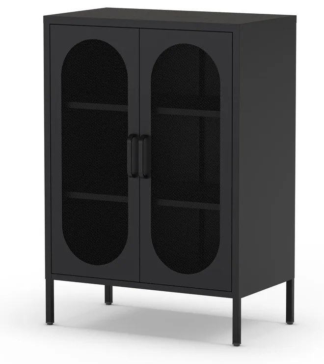 Dulap negru 70x100 cm Diora – Marckeric