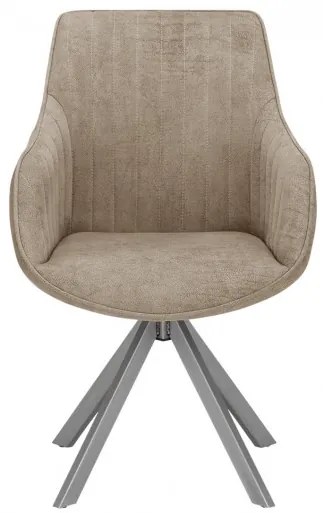 Scaun Rotativ Cu Brat Cloud , Maro, 59 Cm