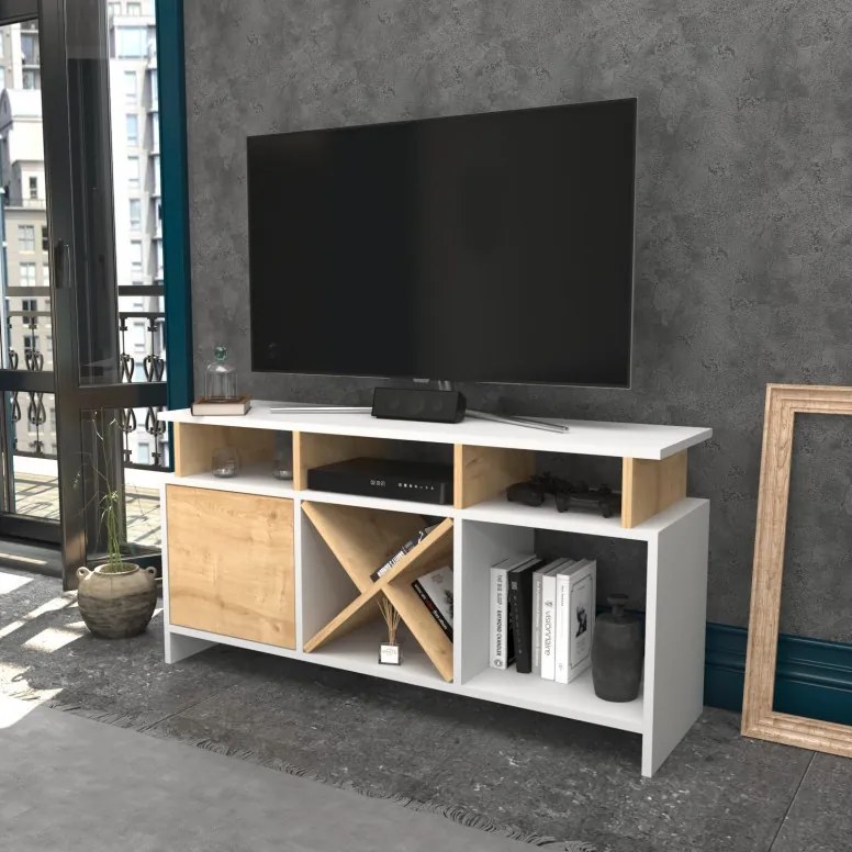 Comoda TV Auburn - Alb, Oak