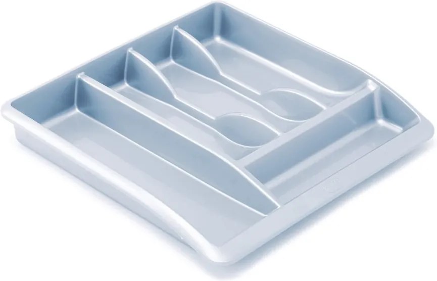 Organizator din plastic reciclat pentru sertarul din bucătărie Addis Eco Range, gri