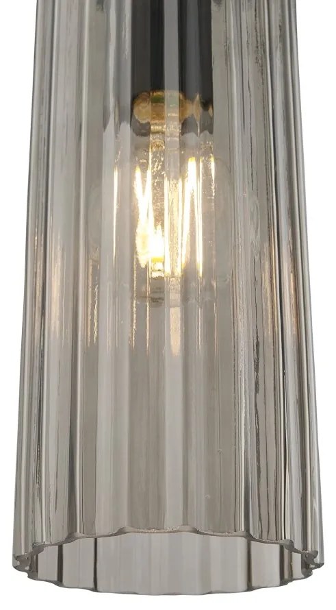 Lustra/Pendul design nordic Miella fumuriu