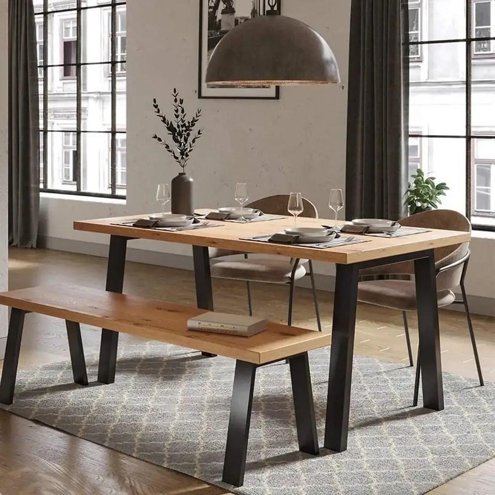 Picioare masa metal, Carpath Homs , Negru,55x70X72 cm