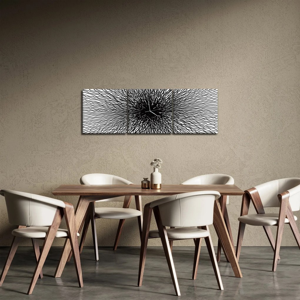 Tablou - Centrul (cu ceas) (90x30 cm)