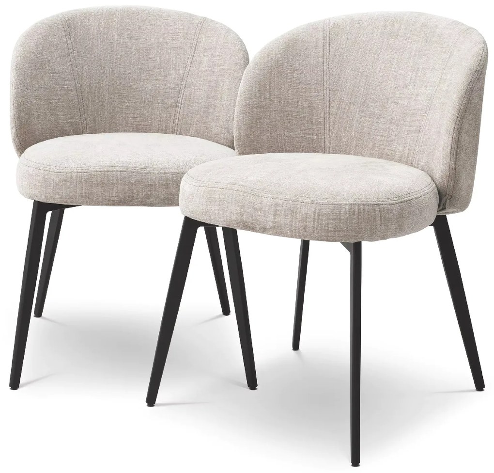 Set de 2 scaune design LUX Lloyd, Sisley bej