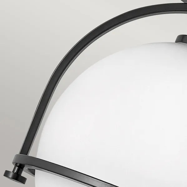 Quintiesse QN-SOMERSET-F-O-BK - Plafonieră SOMERSET, 1x E27/60W/230V, neagră