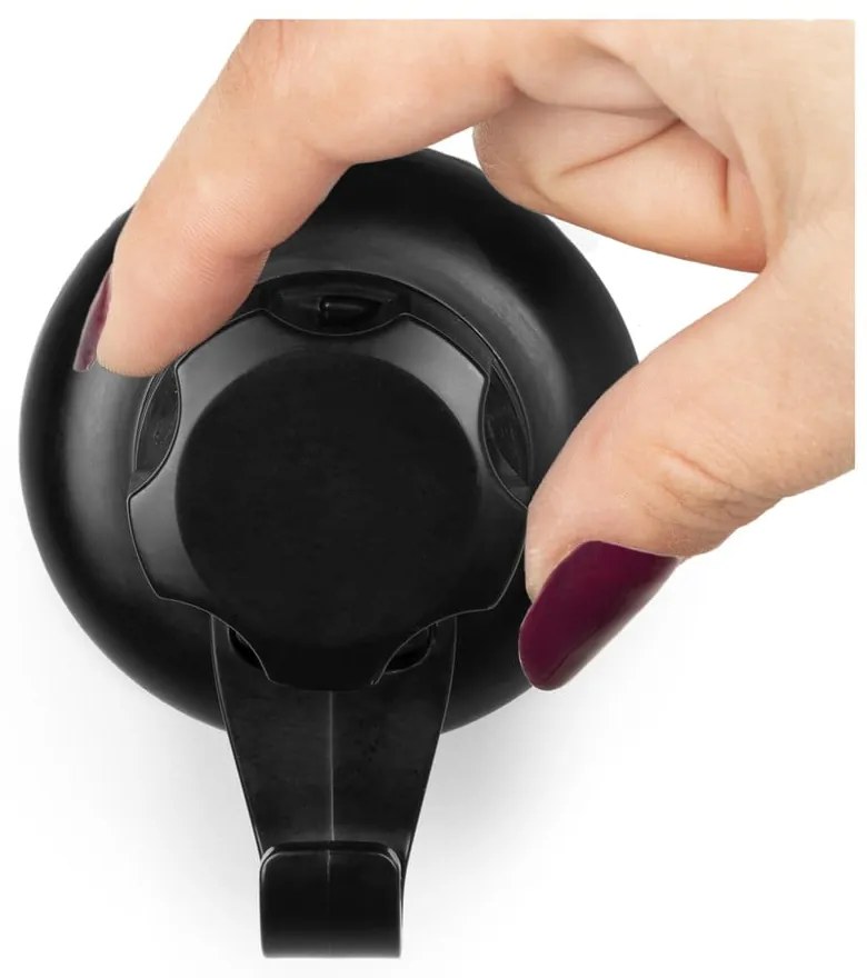 Cârlige negre 4 buc. autoadezive din oțel Bestlock – Compactor