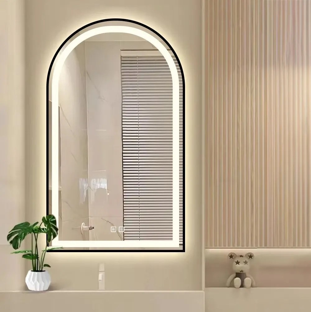 Oglinda LED 60x100 cm Dash neagra