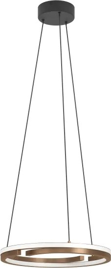 Eglo 901826 - Lustră LED dimabilă pe cablu MEZZOMONTE 2xLED/20W/230V bronz + telecomandă