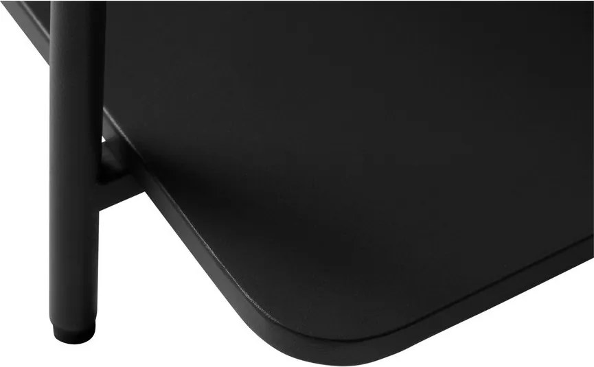 Măsuță de cafea neagră din metal 75x75 cm Yuba – Unique Furniture