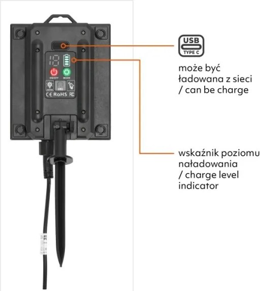 Ghirlandă solară cu LED reglabilă STARLIGHT NEO 20xE27/3,7V 2700K IP54 1200 mAh 11,5m + telecomandă
