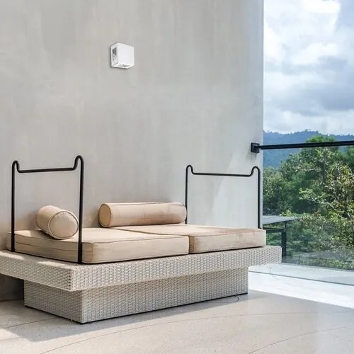 Aplica LED iluminat exterior ambiental IP54 Lippa alb