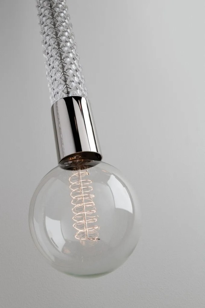 Pendul design modern PIPPIN nichel lucios