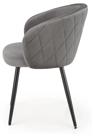 Scaun K430 velvet gri
