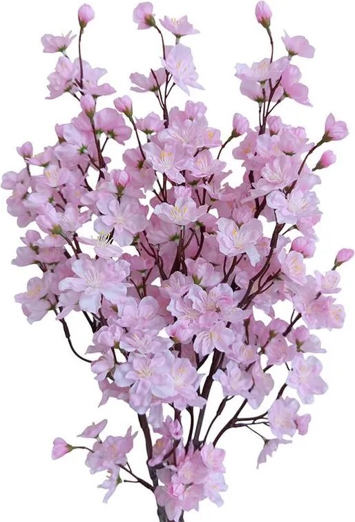 decoDoma Buchet de crenguțe CIREȘ roz 78 cm, 3 buc.