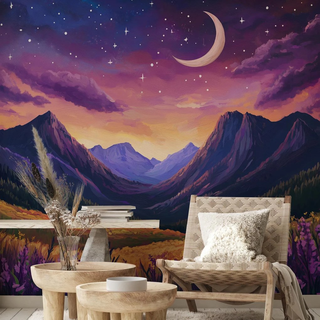 Fototapet - Peisaj violet (147x102 cm)