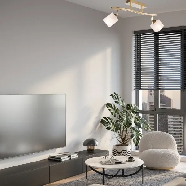 Spot KLARA 2xE14/60W/230V auriu