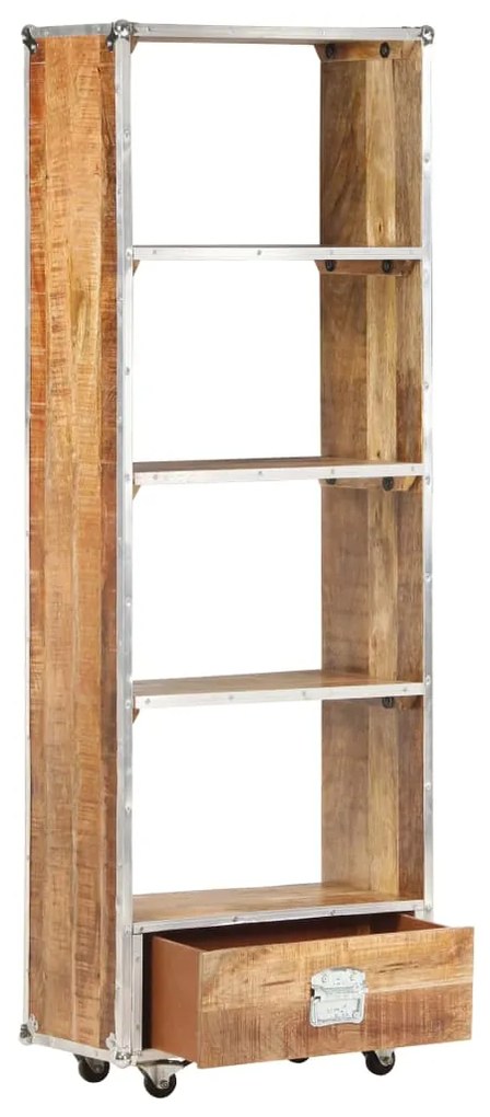 323407 vidaXL Bibliotecă, 56 x 28 x 163 cm, lemn masiv de mango nefinisat