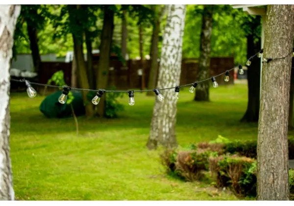 Lanț decorativ de exterior MIMOSA 20xE27/1,3W/230V IP44 20m