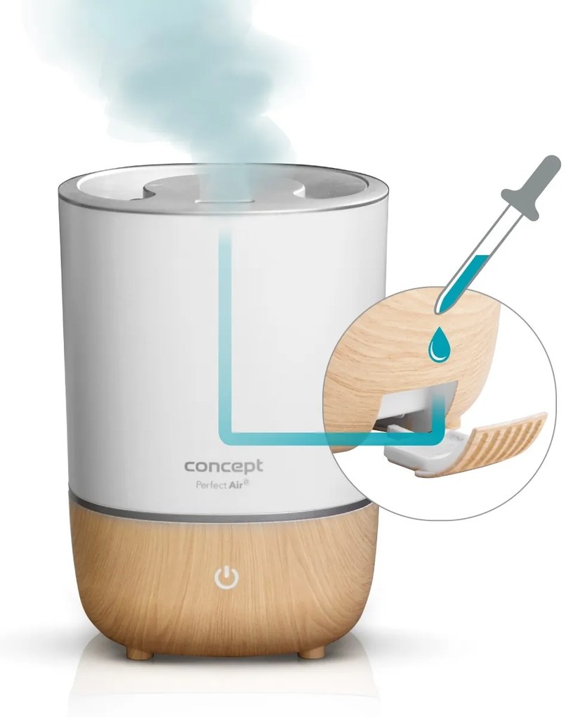 Umidificator de aer Concept ZV1200 Perfect Air, alb