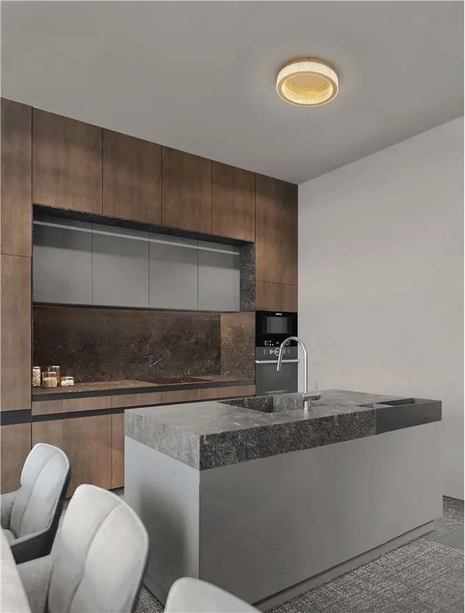 Lustra LED aplicata deosebita design modern KLEPSIDRA, 40cm