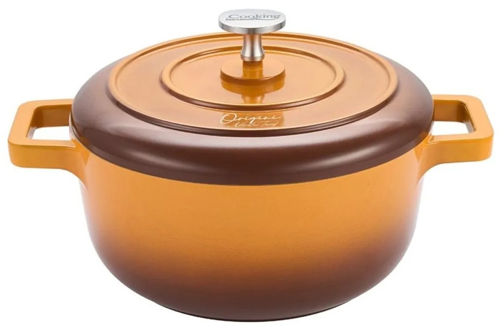 Cratiță din aluminiu turnat cu capac 20x10 cm, 2.4L – Cooking by Heinner, Colecția Origini by Nicolai Tand, pentru gătit zilnic