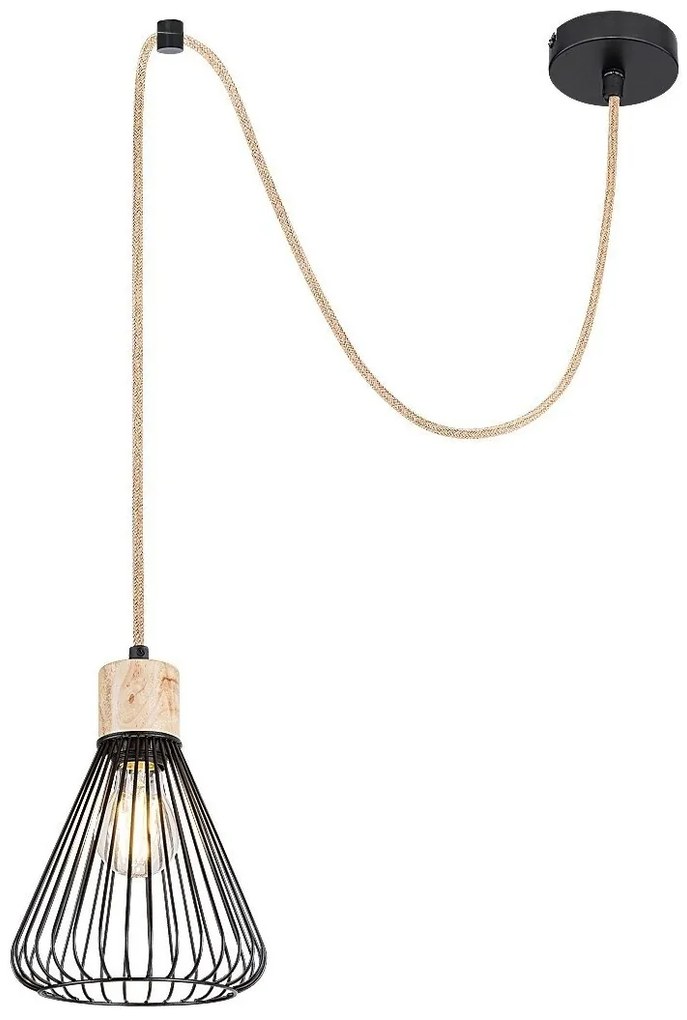 Pendul design industrial Farfalle negru 18cm