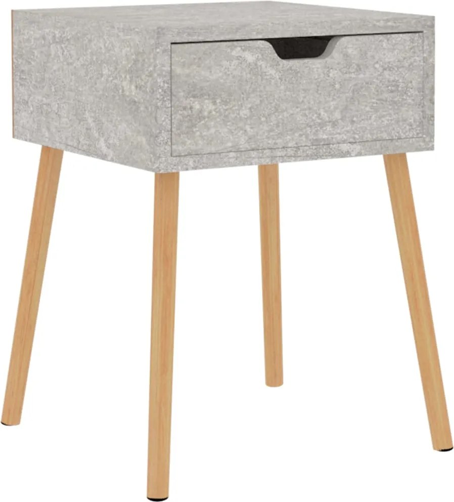 vidaXL Noptieră, gri beton, 40x40x56 cm, lemn prelucrat