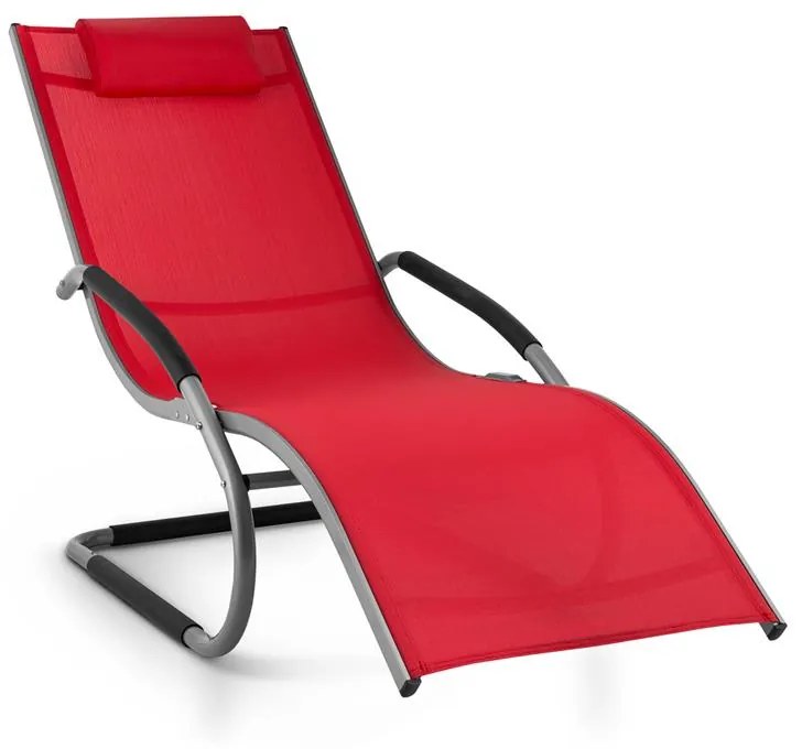Sunwave Gartenliege punte leagăn șezlong Relax taupe rosu