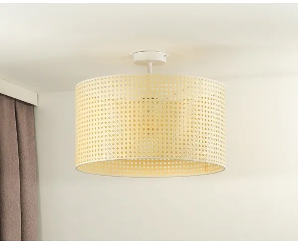 Lustră aplicată ROLLER Duolla RATTAN 1xE27/15W/230V d. 45 cm bej