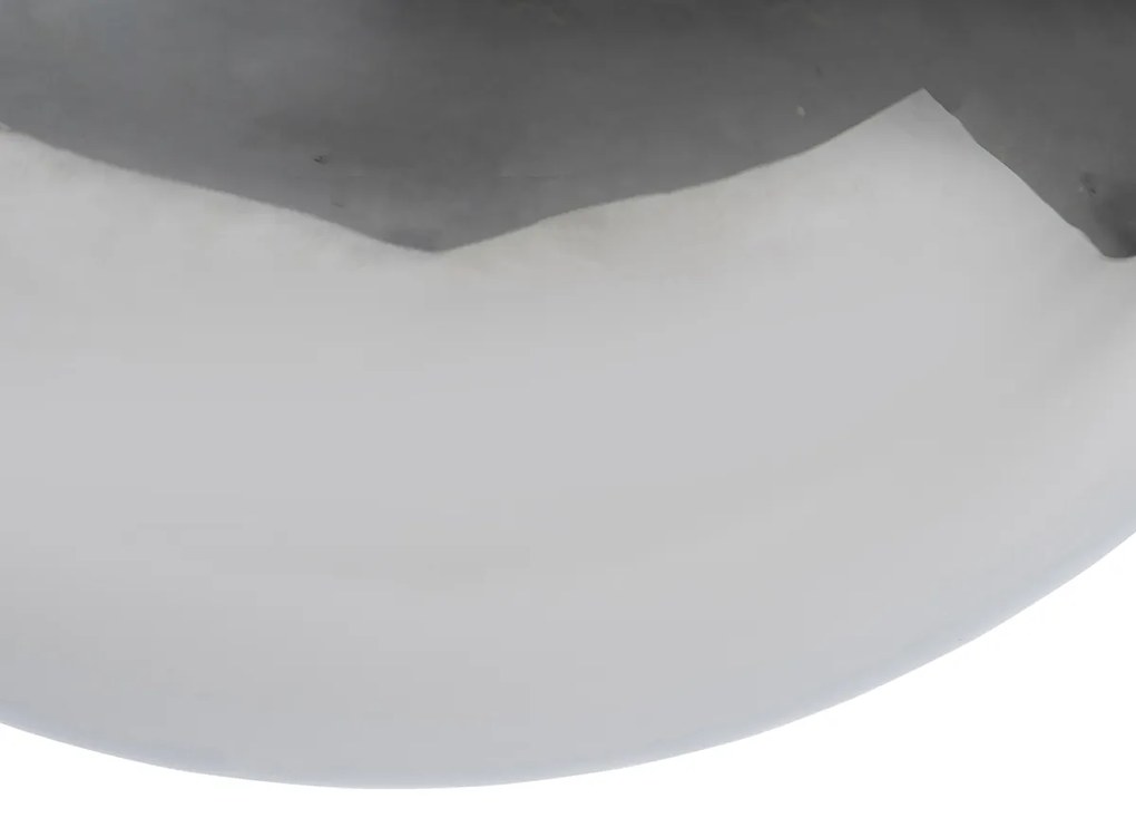 Pendul inteligent negru cu sticlă fumurie 30 cm incl. Wifi ST64 - Pallon