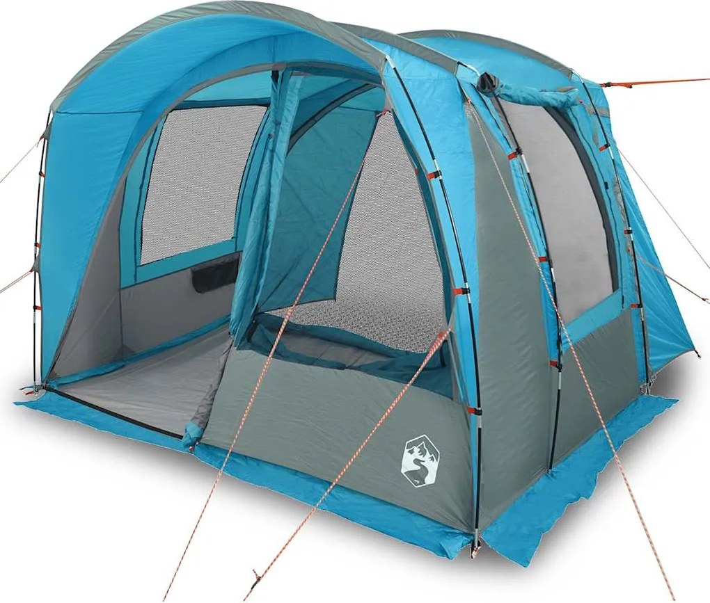 vidaXL Cort auto pentru 4 persoane, albastru, impermeabil