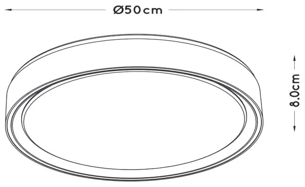 Plafonieră LED dimabilă Lucide 79182/36/30 NURIA LED/36W/230V