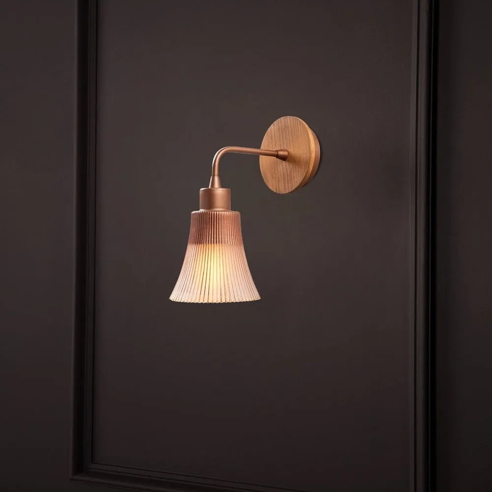Aplică de perete arămie ø 13 cm Foca – Opviq lights
