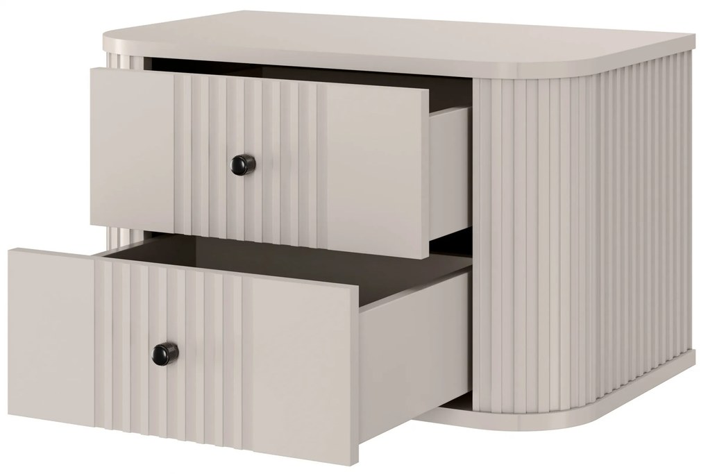 Set noptiere suspendat Vesper 56 cm - cașmir / mânere negre