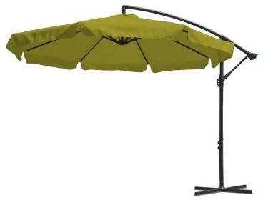 Umbrela gradina/terasa, articulatie tip banana, verde lime, 300 cm