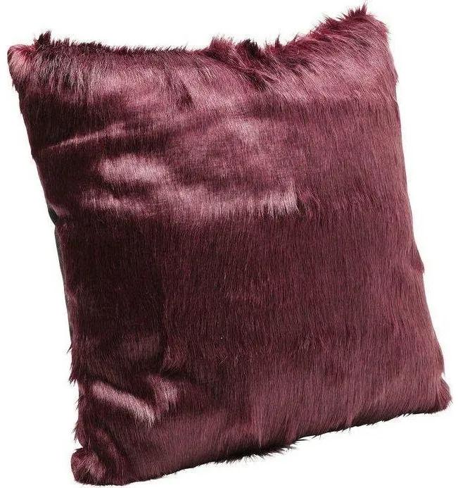 Perna decorativa Ontario Fur Dark Rosu 60x60cm