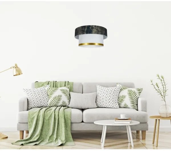 Lustră pe cablu RESSA 1xE27/60W/230V verde