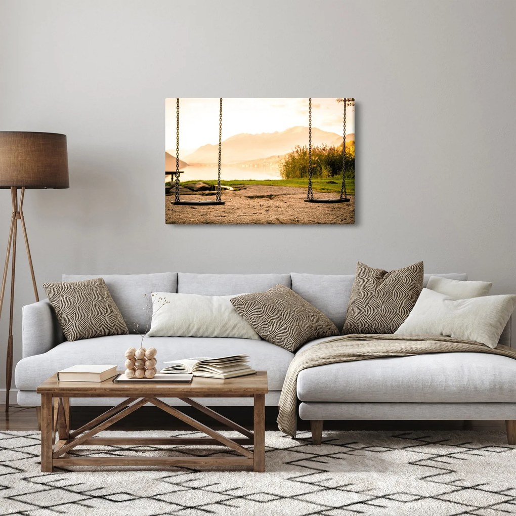 Tablou - balansoar în natură (90x60 cm)