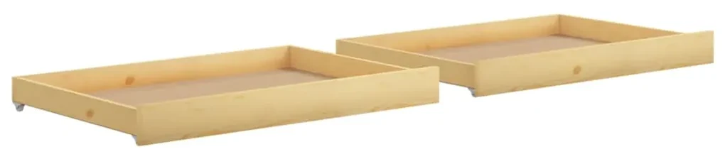 806970 vidaXL Sertare pentru pat de zi, 2 buc., lemn masiv de pin