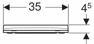 Capac wc Geberit Smyle Square slim inchidere lenta