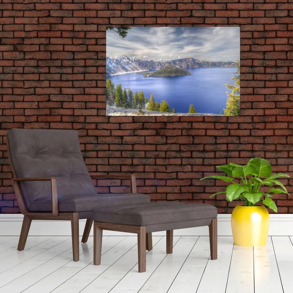 Tablou lacul montan (90x60 cm)
