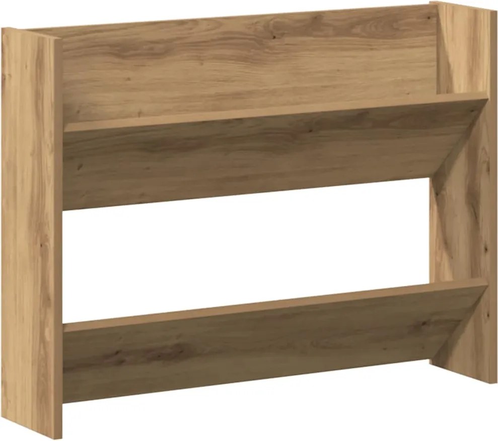 vidaXL Pantofar perete, stejar artizanal, 80x18x60 cm, lemn prelucrat